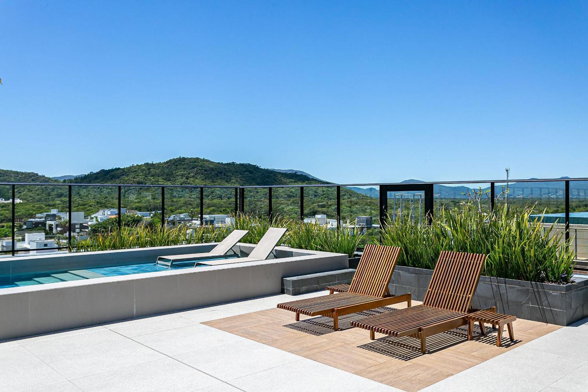 Wi-Fi 300Mb | Rooftop Com Piscina Em Jurere #Ja15 Florianópolis Exteriér fotografie