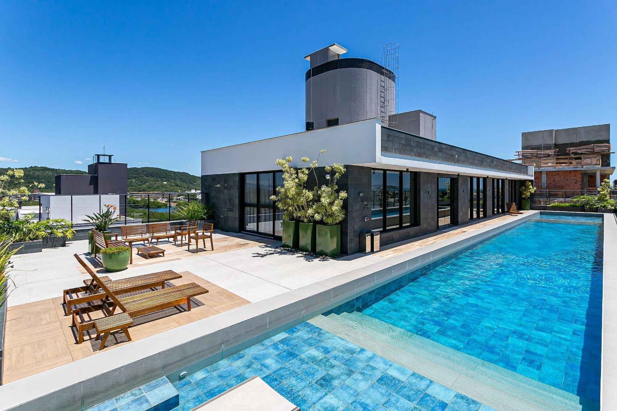 Wi-Fi 300Mb | Rooftop Com Piscina Em Jurere #Ja15 Florianópolis Exteriér fotografie